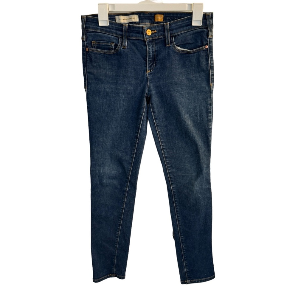 Pilcro and The Letterpress Denim Straight Leg Medium‎ Wash Sz 28